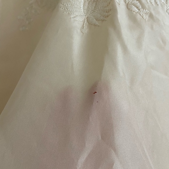 Anthropologie Silk Embroidered Ivory Top - Picture 12 of 14